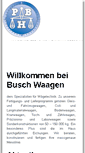 Mobile Screenshot of busch-waagen.de