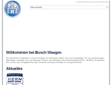 Tablet Screenshot of busch-waagen.de